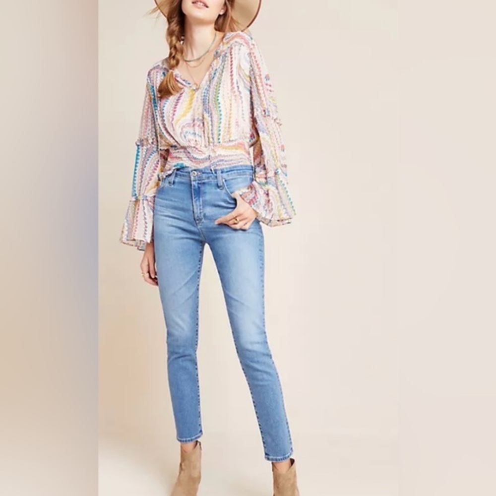 ANTHRO X AG 27R The Stevie Ankle Jeam-slim straight ankle with raw hem**see info